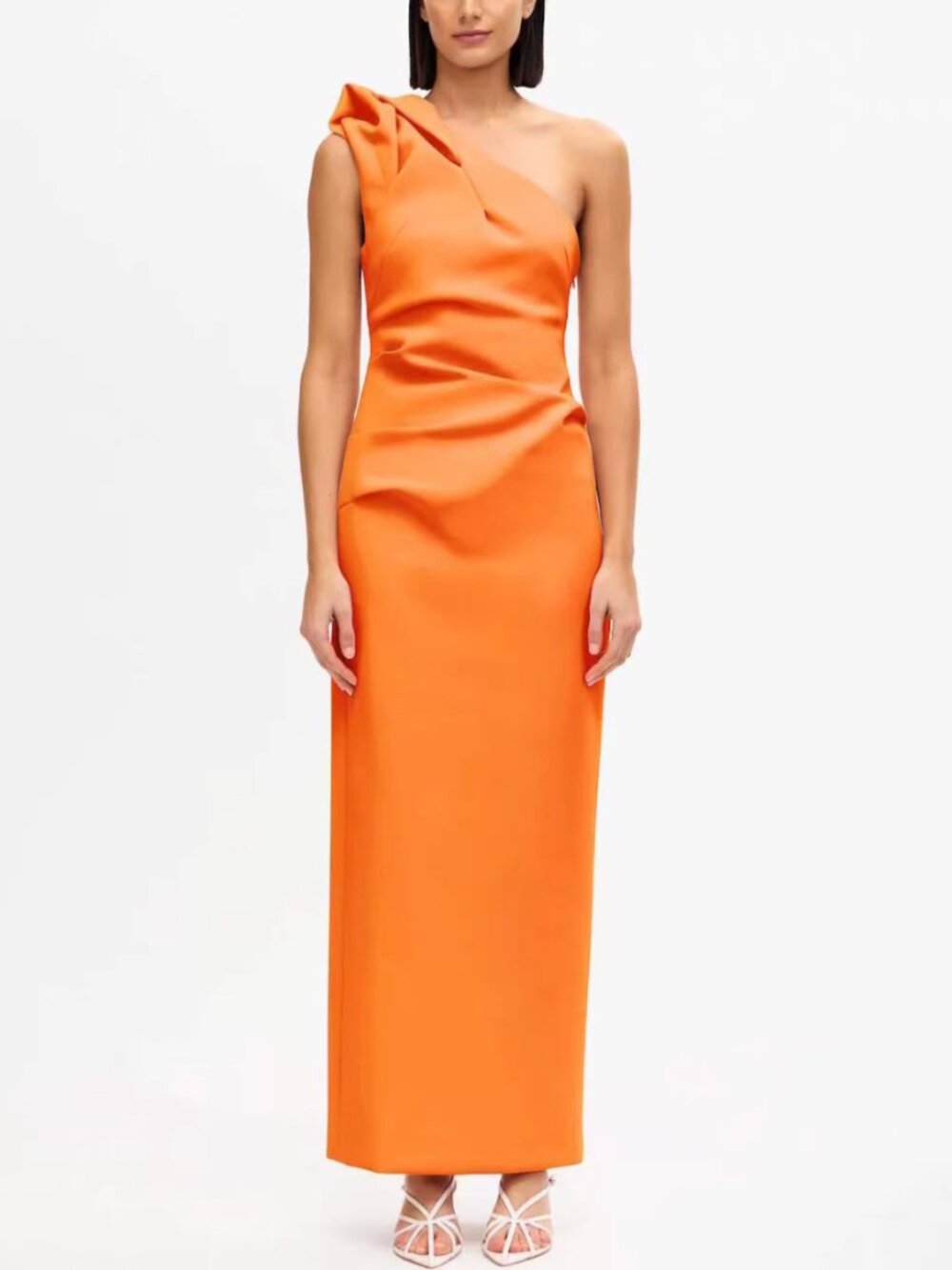 Acler Bracora Maxi Dress Gown US 4/6/10/12 Fanta Orange Cocktail Party Wedding